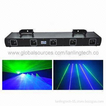 5-head Blue/Green Laser Stage Light for Disco, DJ, Club Lighting